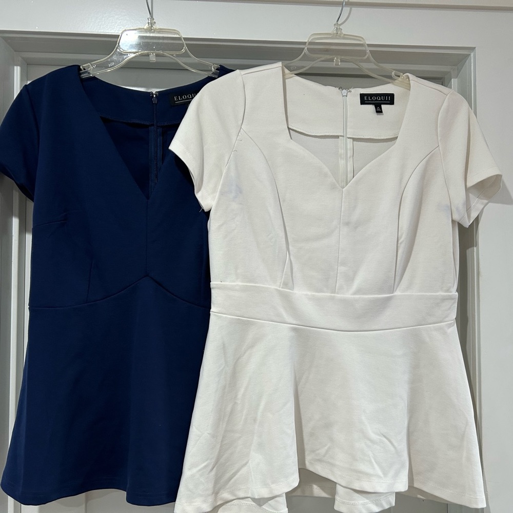 Two Pack of Peplum Tops